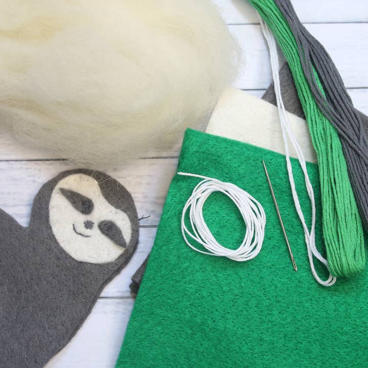 Crafty You Crafty Me - Wholesale Craft Sewing Kit - Sloth Felt Garland Kit5