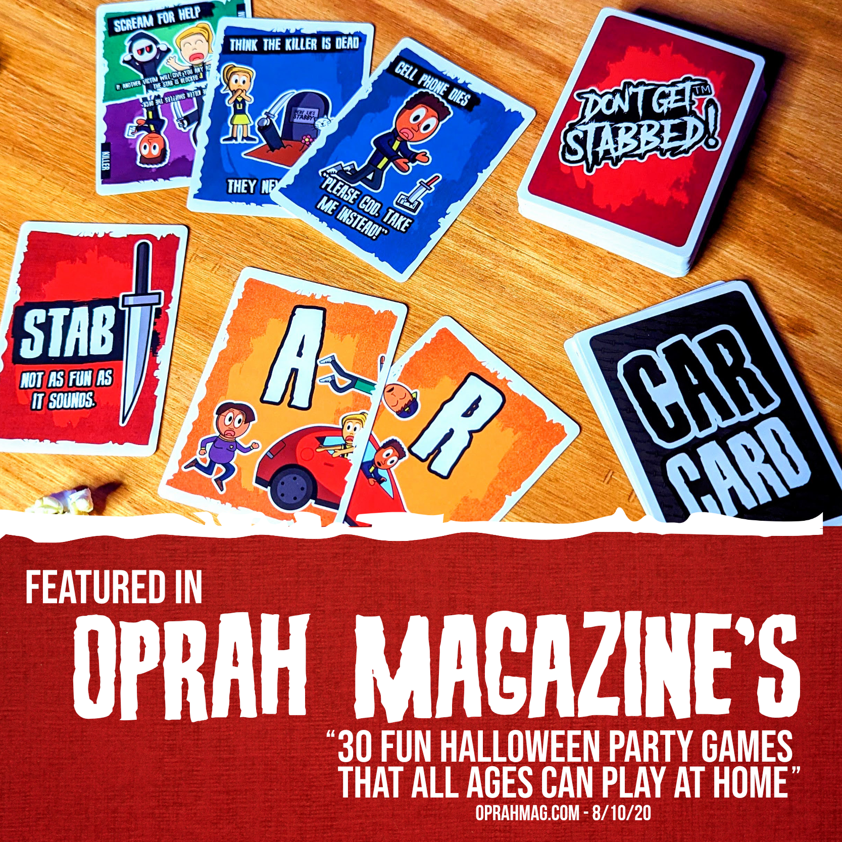 Rookie Mage Games - Vente Jeux de cartes - NE TE FAIS PAS POIGNARDER ! Le jeu de cartes ultime pour Halloween !1