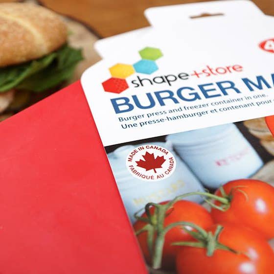 Shape + Store - Wholesale Kitchen Tool/Gadget - Max 4 in 1 Burger Press1
