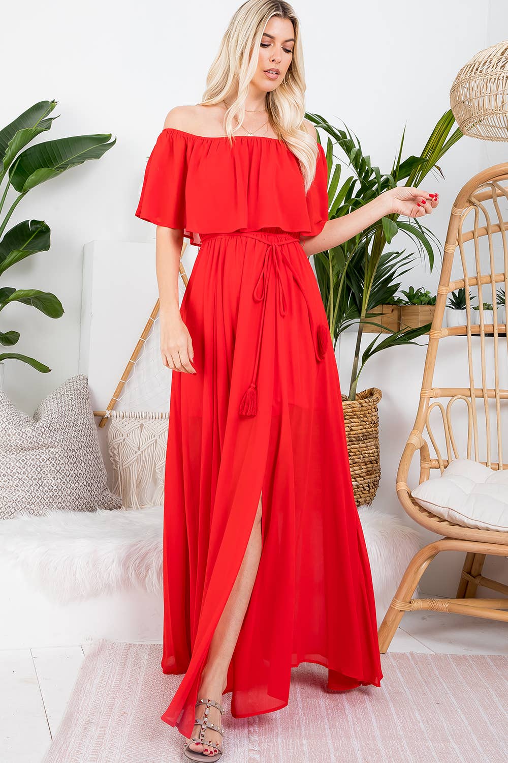 Sweet Lovely by Jen - Wholesale Dress - Women's - OFF-SHOULDER MAXI DRESS30