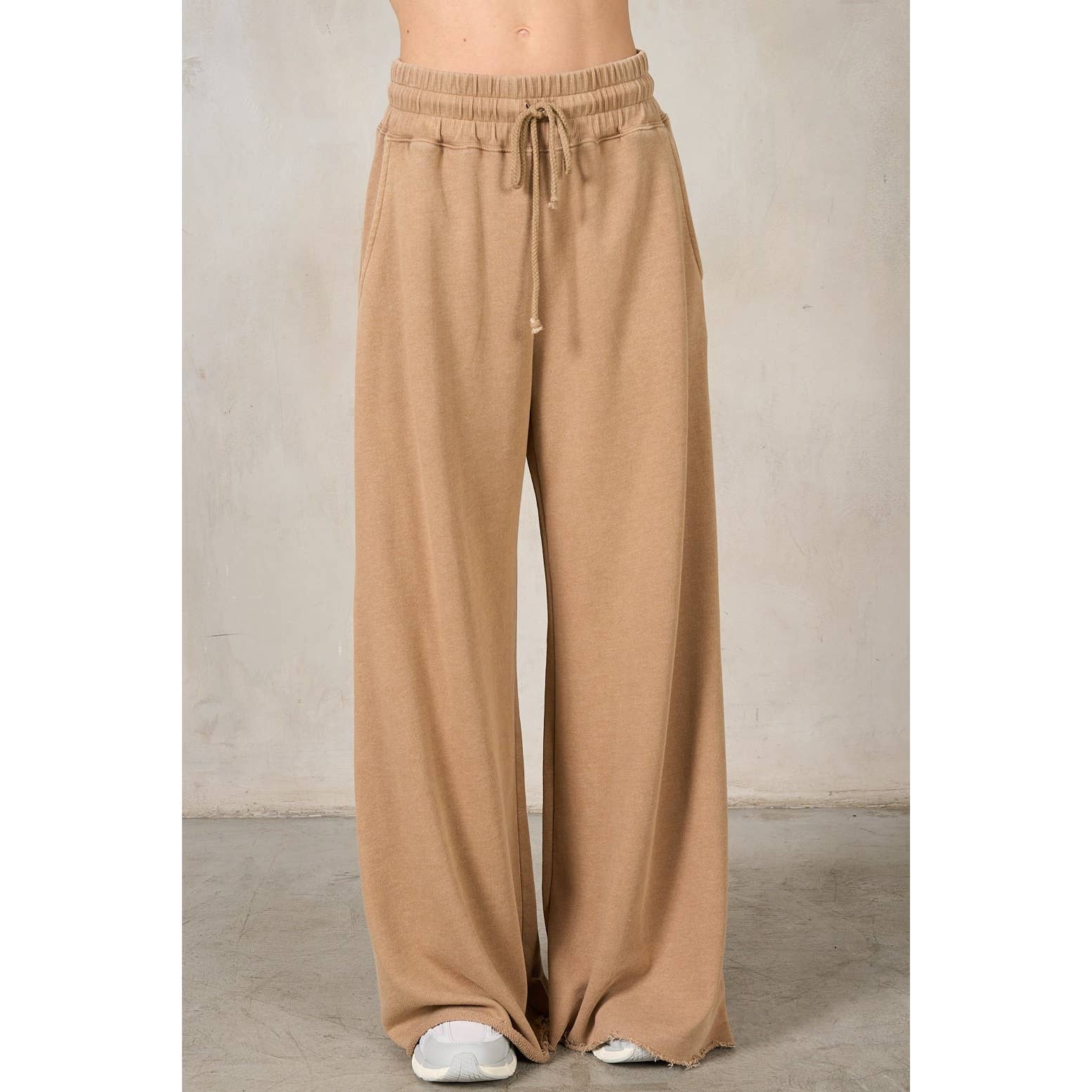 lalamia - Wholesale Pants - Women's - Matching Rib Wide Oversize Sweatpants9