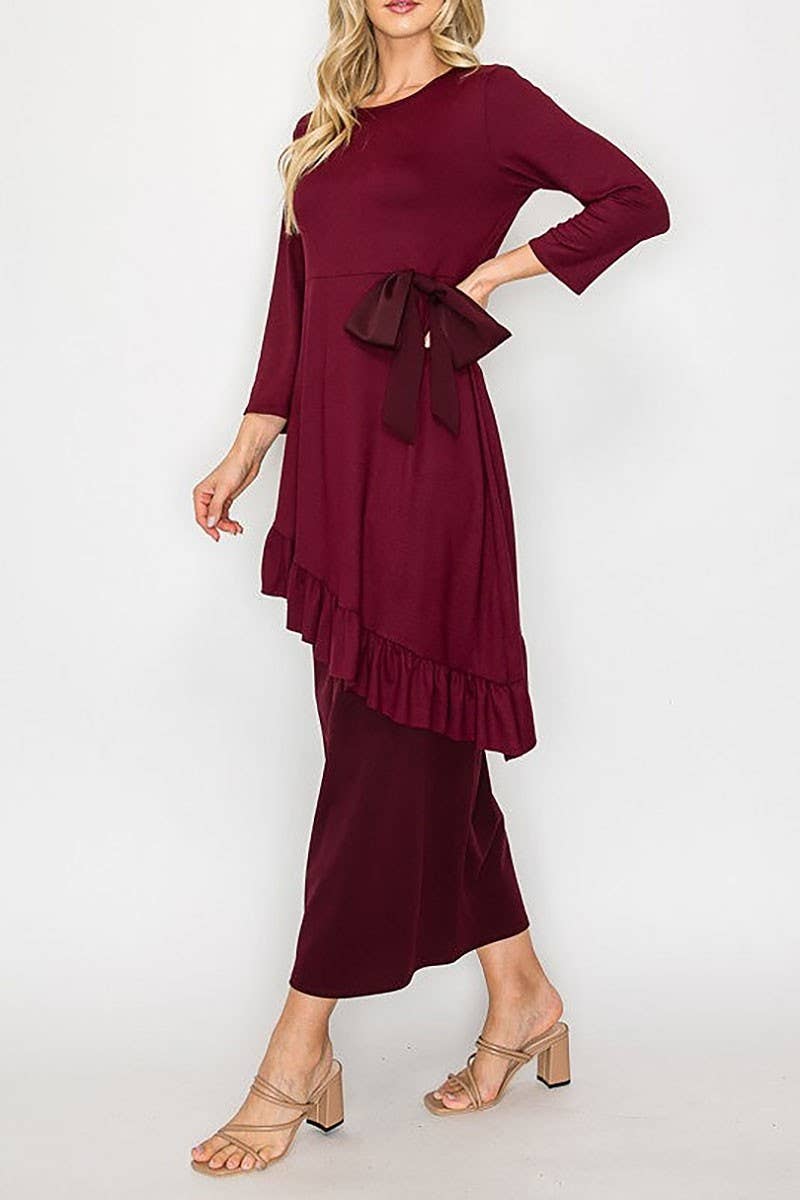 ROUSSEAU - Wholesale Tuniek - Dames - ASYMMETRISCHE GERUFFELDE TUNIEKTOP5