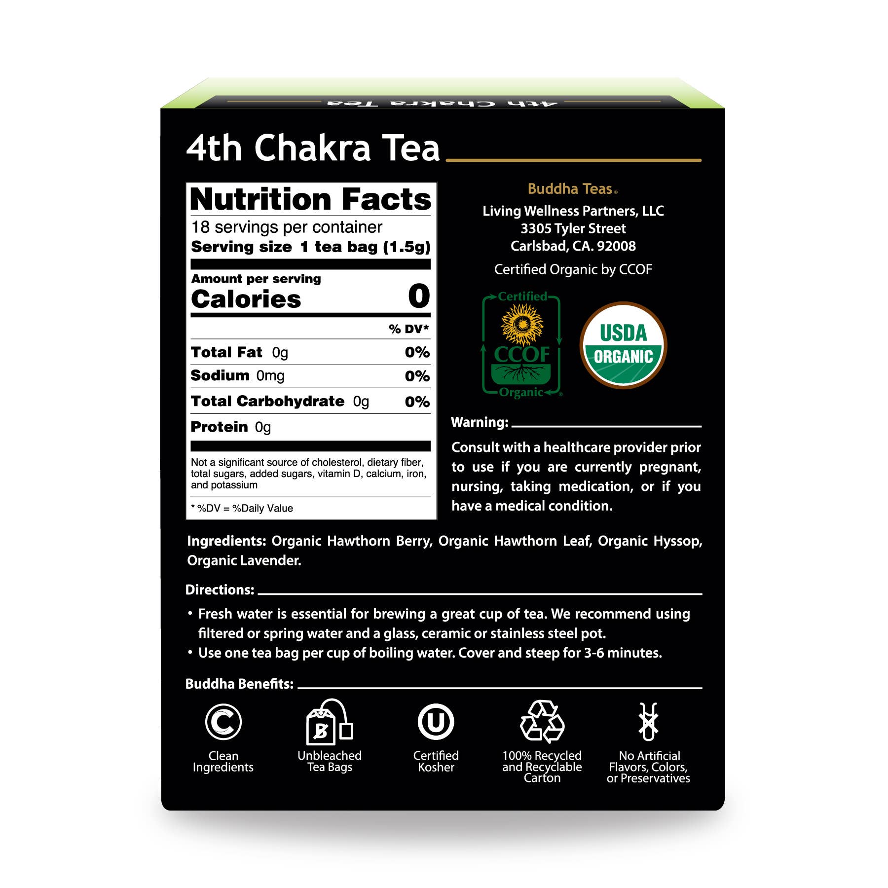 Buddha Teas - Wholesale Health/Detox Tea - 4th Chakra Tea2