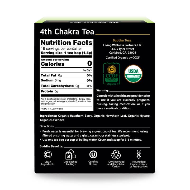 Buddha Teas - Wholesale Health/Detox Tea - 4th Chakra Tea2
