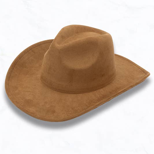 Suzie Q USA - Wholesale Cowboy Hat - Women's - Big Brim Suede Cowboy Peach Heart Fedora Hat1
