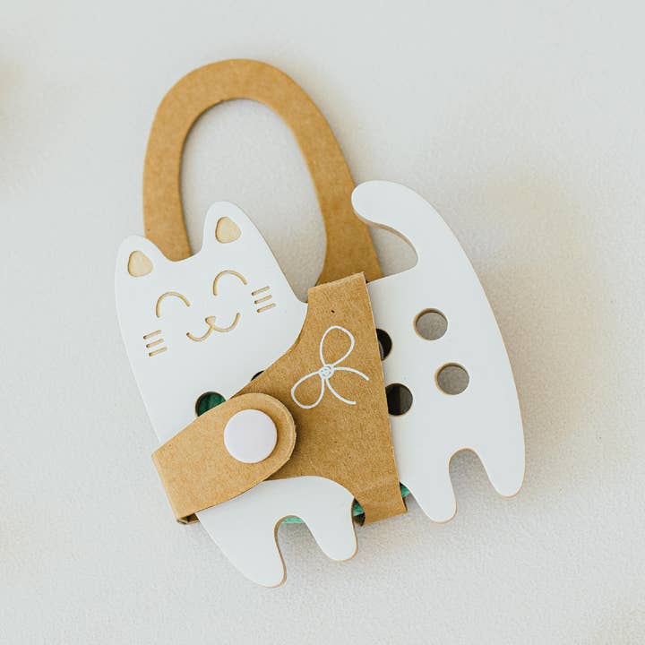 Cat - Small wooden lacing Toy, Montessori, fine motor skills and other Purchase Wholesale milsani. Free Returns & Net 60 Terms on Faire trending on Faire.
