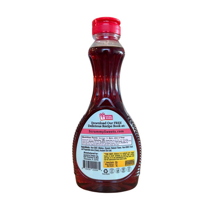 Scrummy Sweets Co. - Wholesale Flavored Syrup - Scrummy Sweet & Buttery Pancake Syrup - 12 Fl Oz