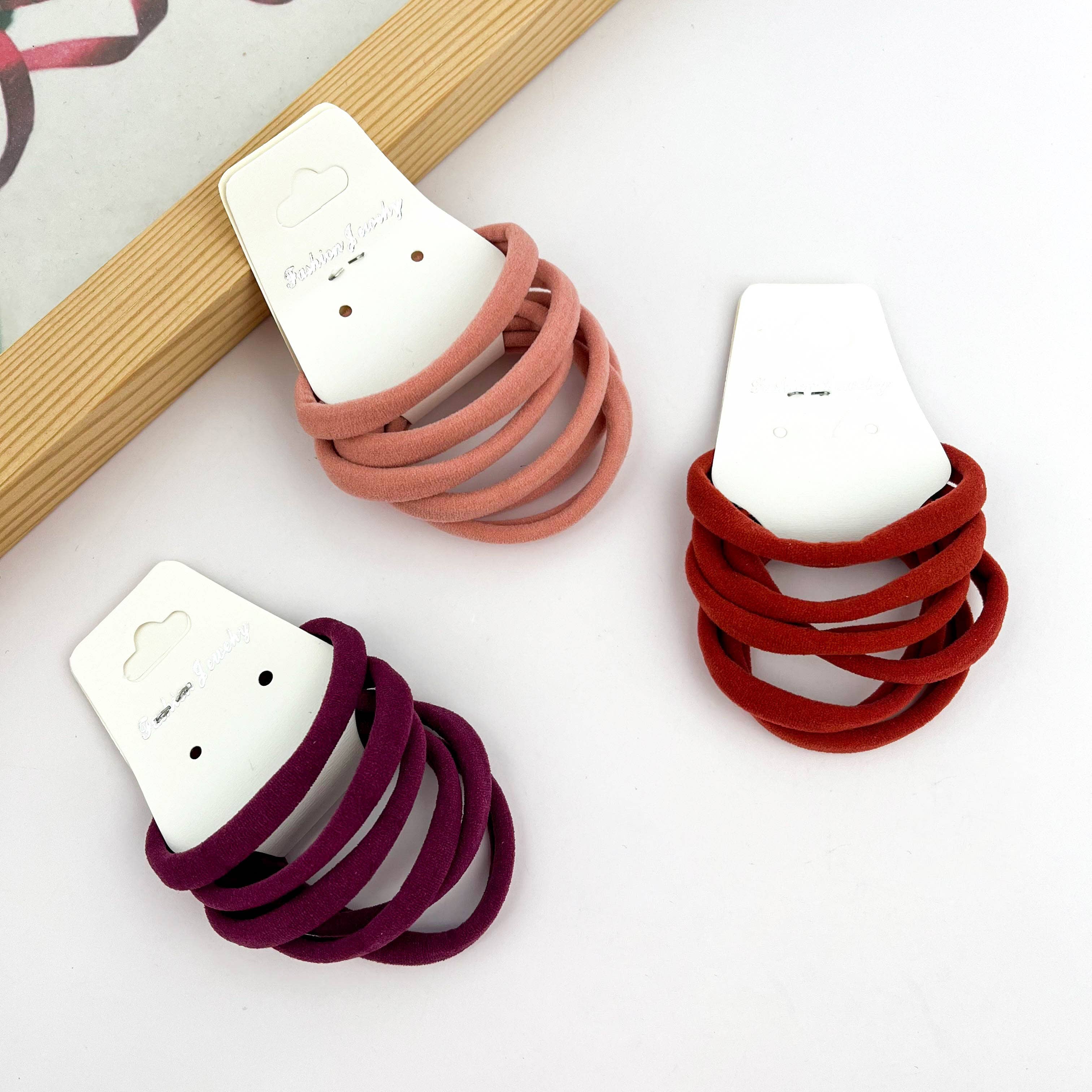 SoapElenGlen – wholesale Hårsnoddar – Dam – Set med sömlösa hårsnoddar, enkla högelastiska gummiband10