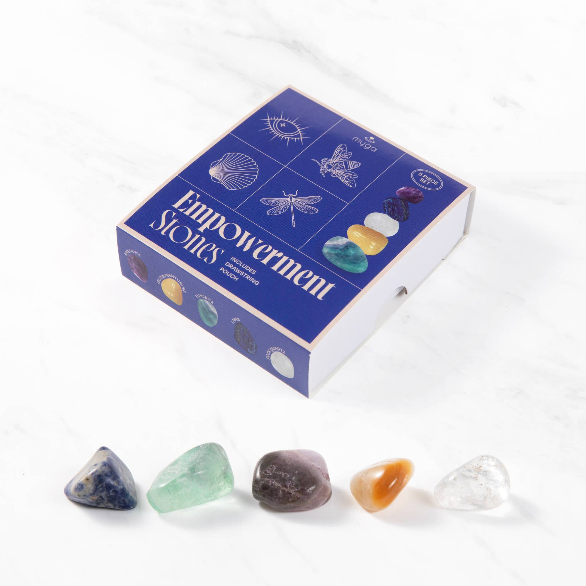 Myga - Wholesale Spiritual Stone/Crystal - Myga Wellbeing Crystal Collection - Display 24 Units56