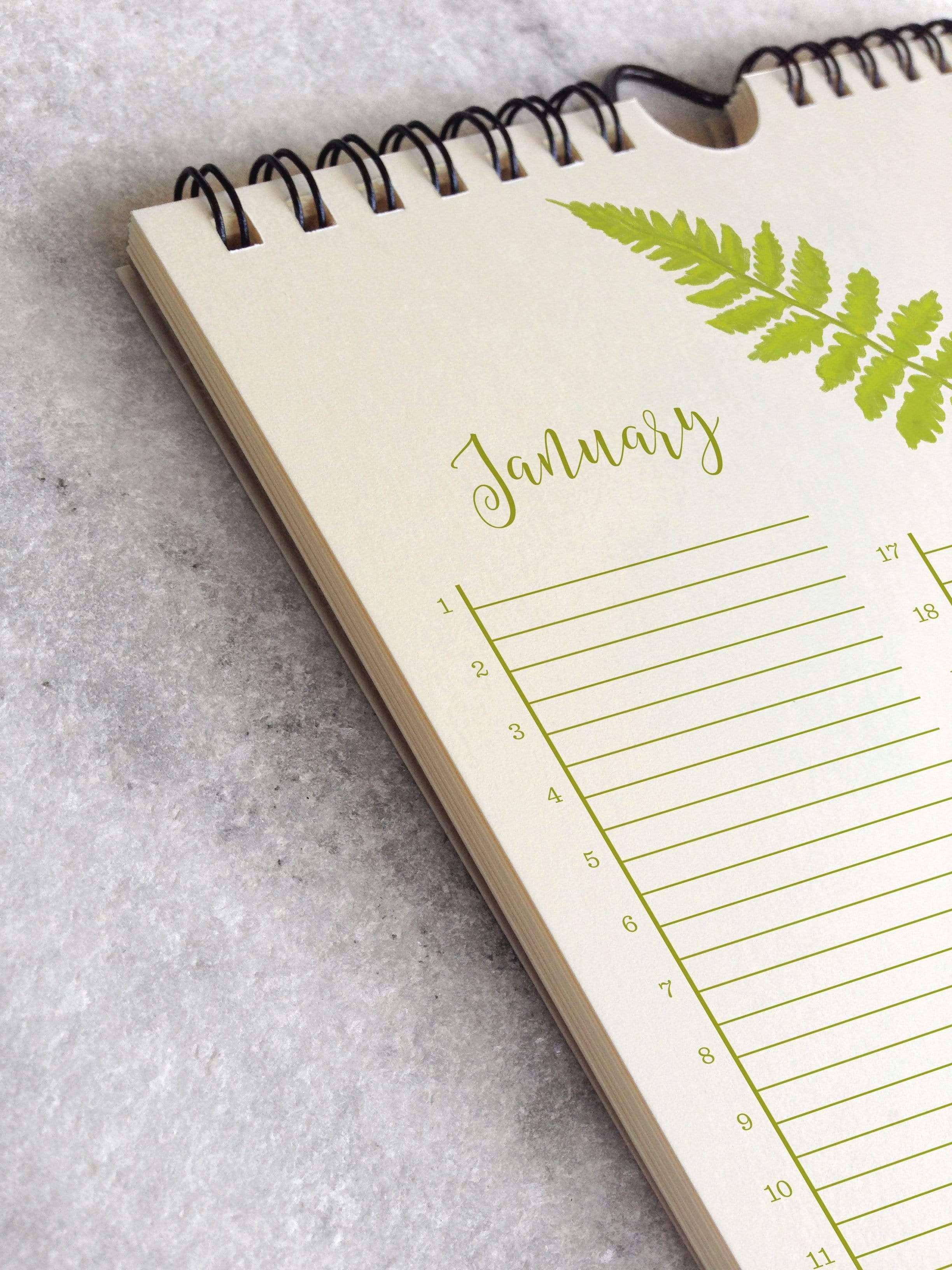 Favorite Story - Wholesale Calendar - Celebration Calendar, Ferns1