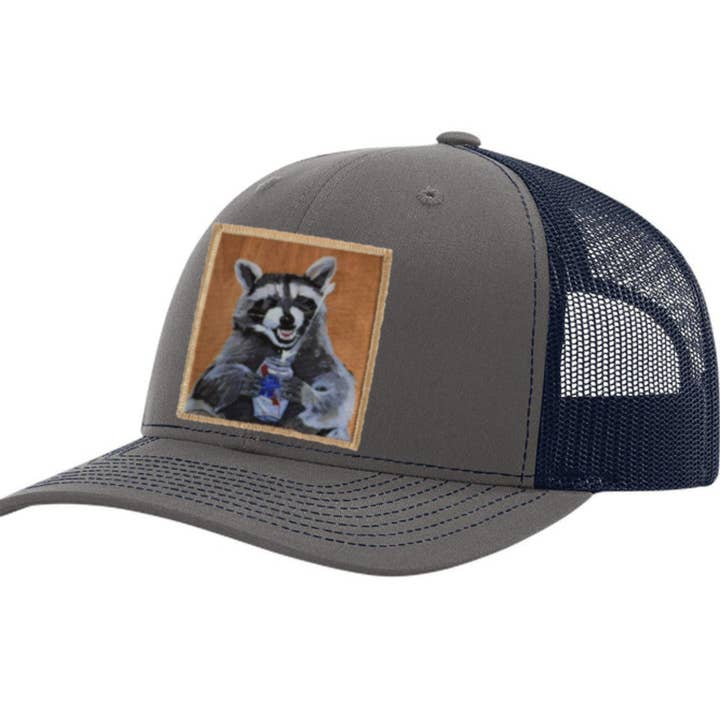 Charcoal Navy Beer Bandit Trucker for wholesale by FLYN
