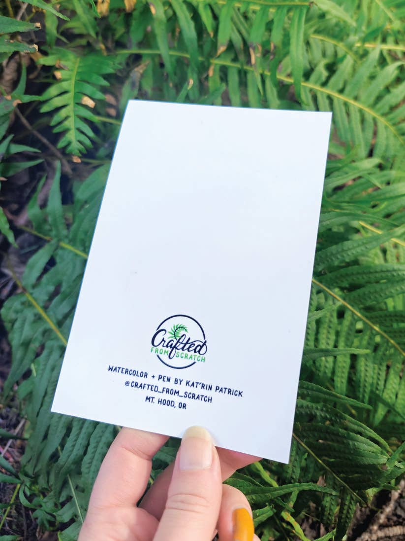 Crafted from Scratch – wholesale Art print – Nature Slut - Mini Print - Forest Snail Galaxy Mushroom Slug1