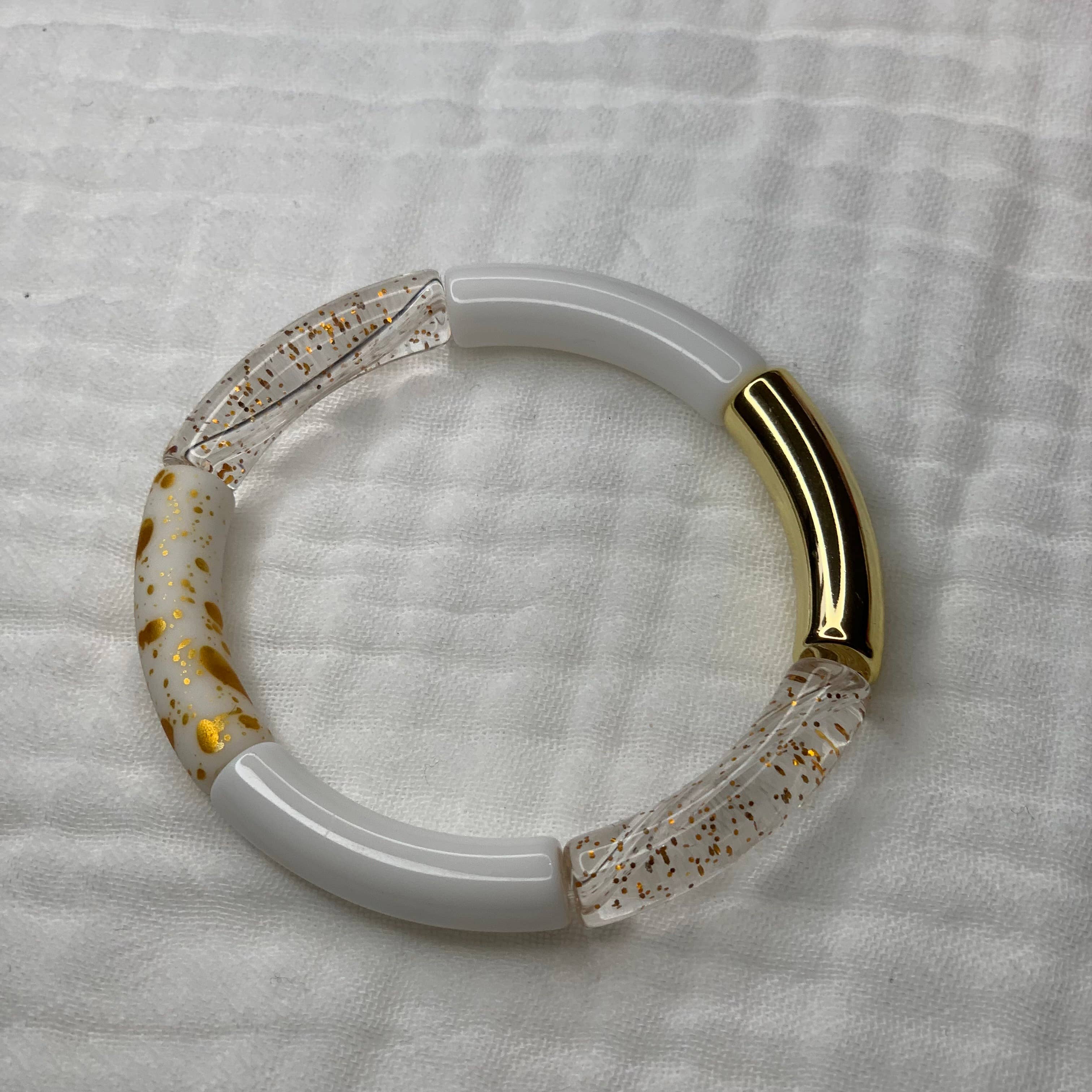 Manacreations – wholesale Pärlarmband – Elastiska bangles i vita toner7