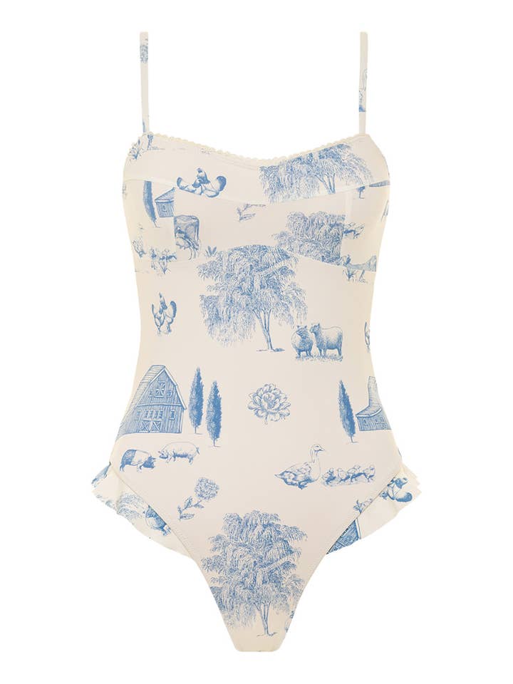 Toile De Juoy Prairie Ruffle Et Stykke for engroshandel hos Kingdom And State