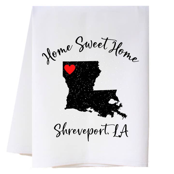 State Heart Kitchen Towel for wholesale by Cora & Pate