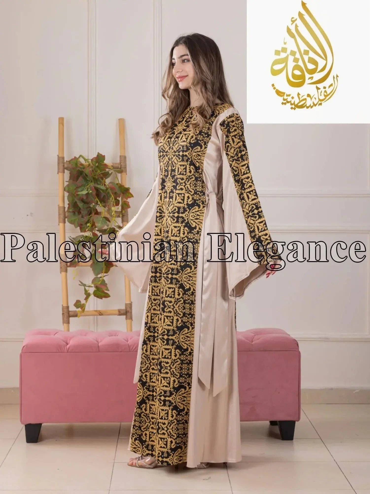 Palestinian Elegance - Wholesale Dress - Women's - Modern Zahra Embroidered Dress | Modest Palestinian Thobe10