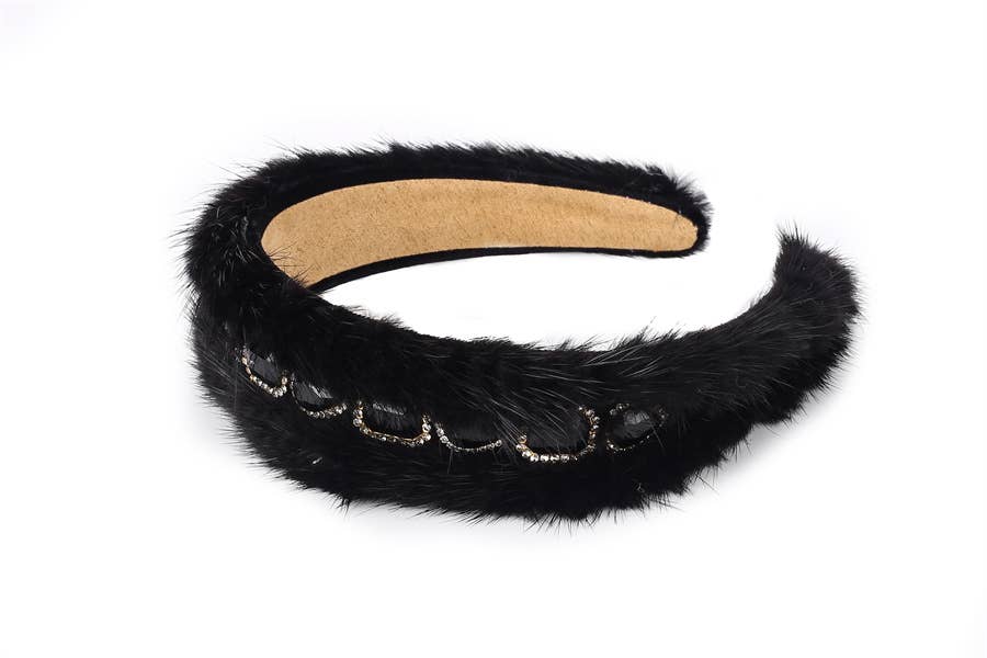 Nima Accessories Inc – wholesale Fashion headband – women's – Ladies Synthetic Fur Fashion Headband0