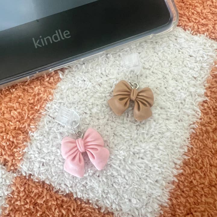 NVDSIGNZ - Wholesale Charm/dangle bracelet - Coquette Bow Kindle Dust Plug Charm & Bookish Gift1