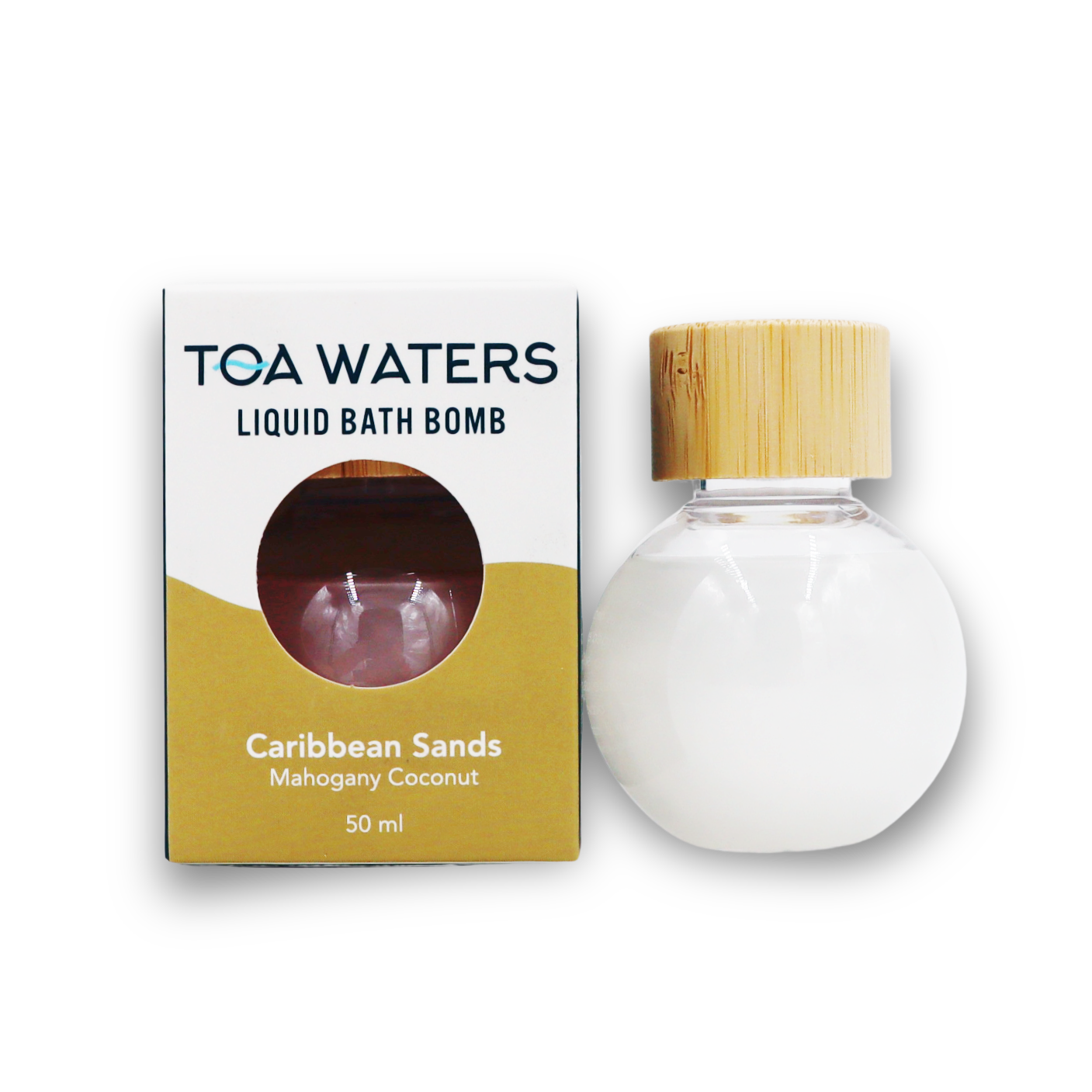 TOA Waters - Wholesale Bath Bomb/Fizz - Caribbean Sands Liquid Bath Bomb - Mahogany Coconut0