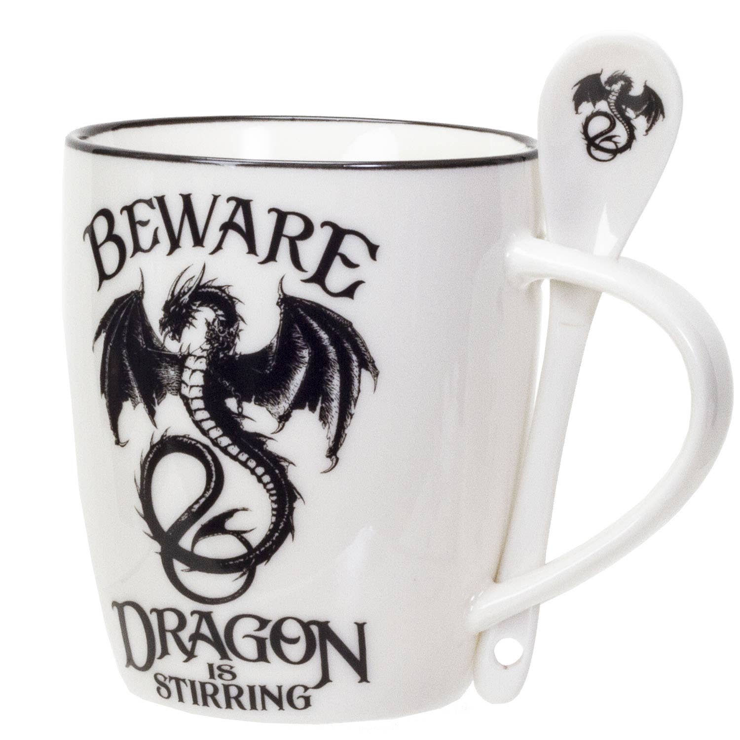 Pacific Trading – wholesale Coffee mug – Alchemy Gothic Mug & Spoon Set Dragon is Stirring3