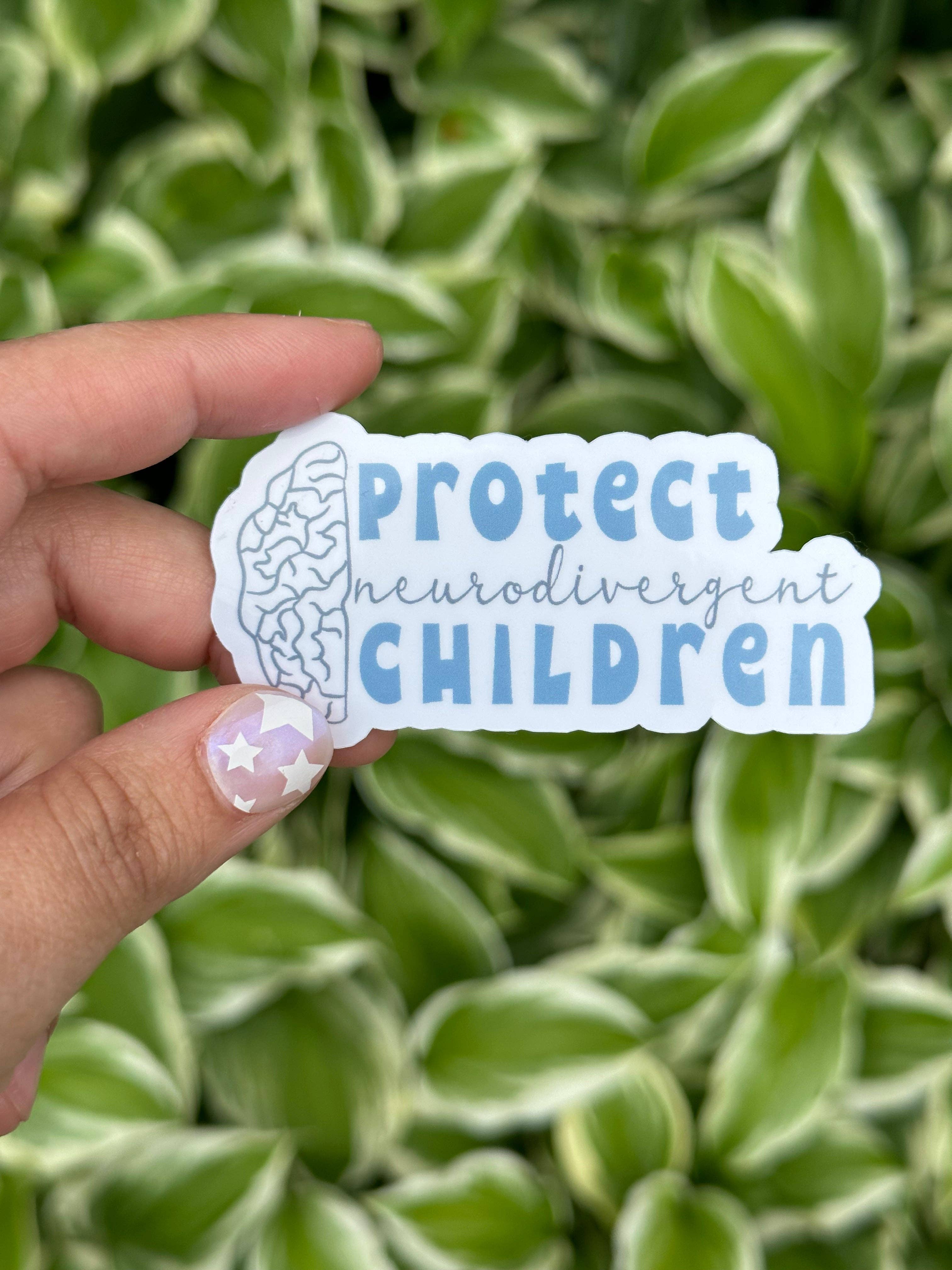 Blush & Brim Co - Wholesale Sticker - protect neurodivergent children v.2 sticker1