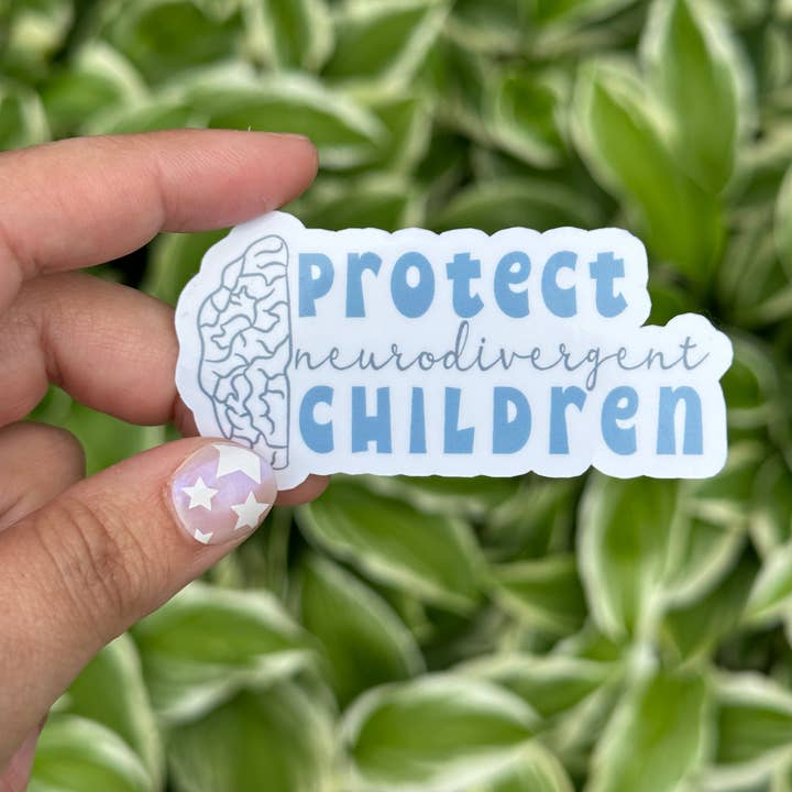 Blush & Brim Co - Wholesale Sticker - protect neurodivergent children v.2 sticker1