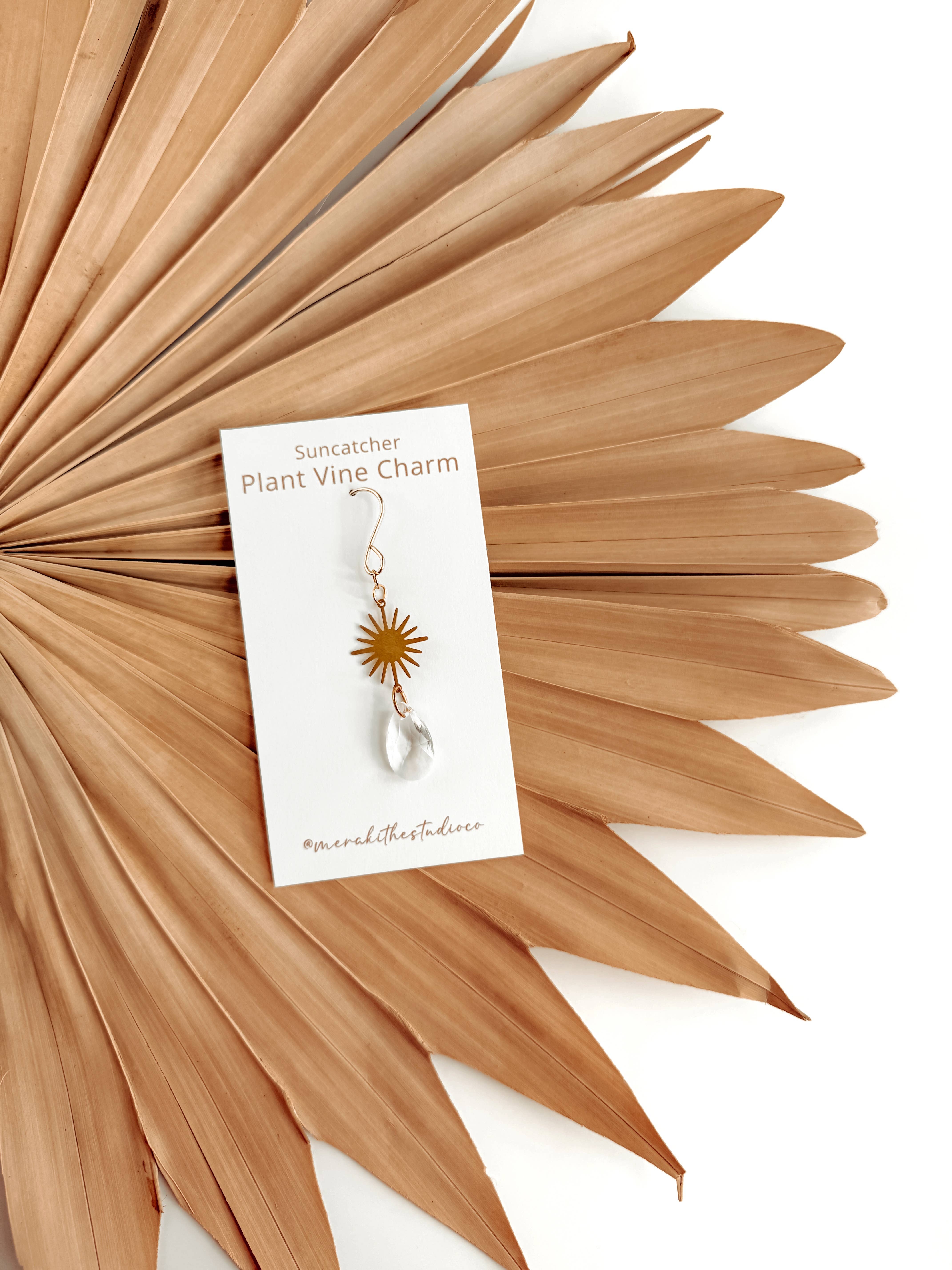 Meraki The Studio Co. - Wholesale Suncatcher - Plant Charm | Suncatcher + Sun | Houseplant Accessories9