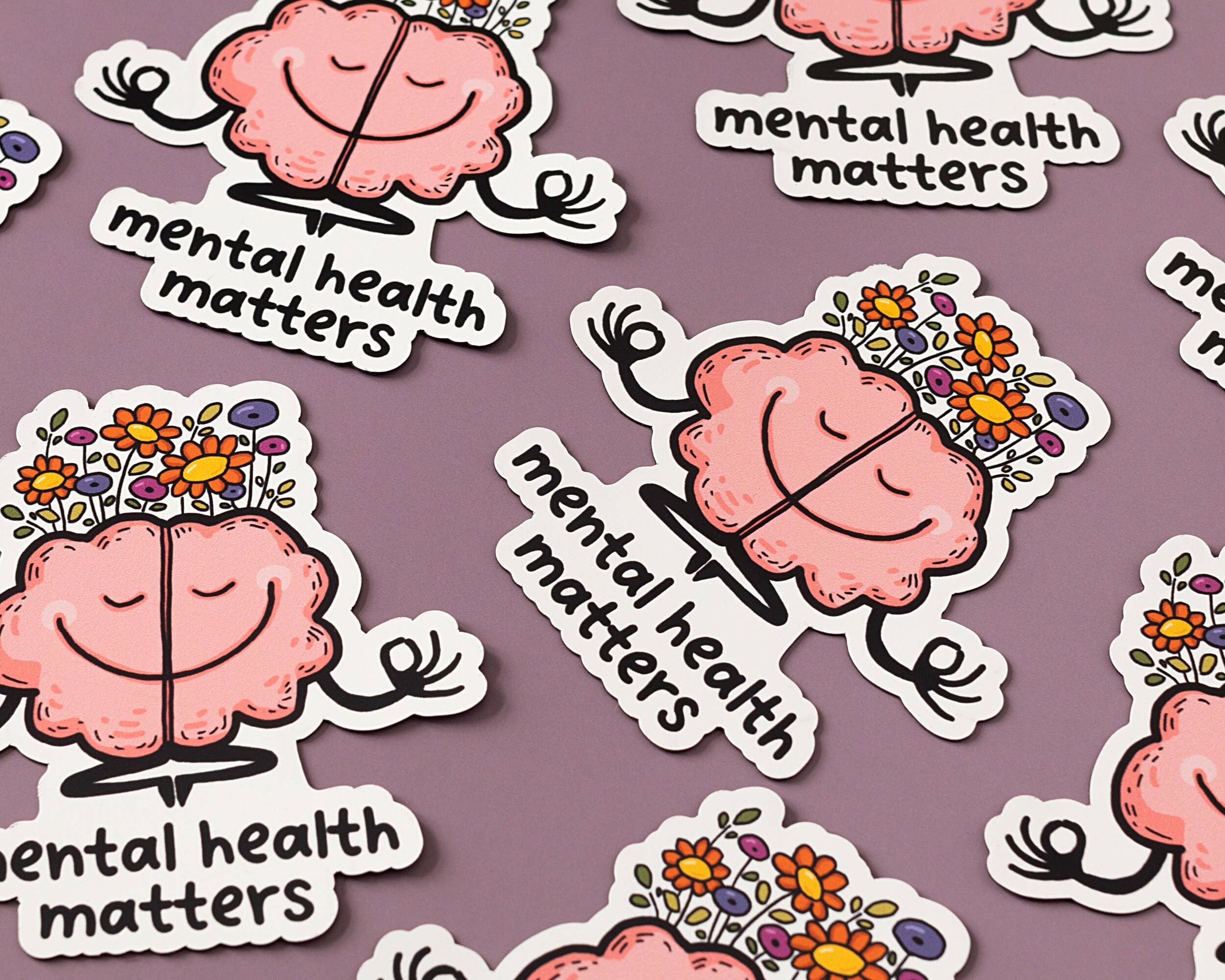 RippleSplash Studio - Wholesale Sticker - Mental Health Matters Vinyl Sticker6