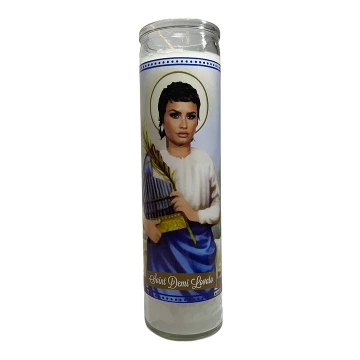 The Luminary and Co. - Wholesale Votive kaars - Demi Lovato Devotional Prayer Saint Candle