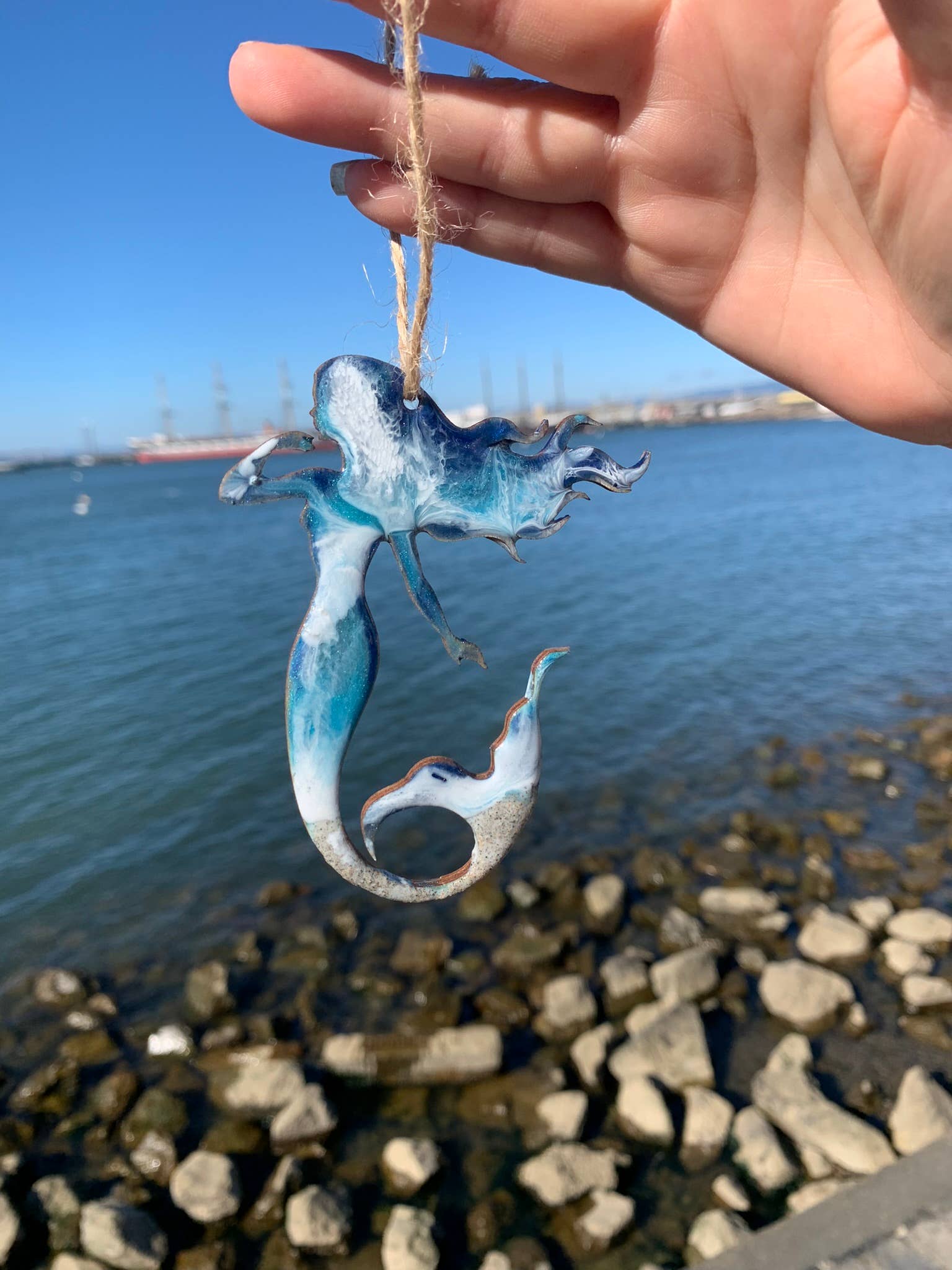 Flow Art Studios – Ornamento por atacado – Ornamento Animal Oceano Sereia