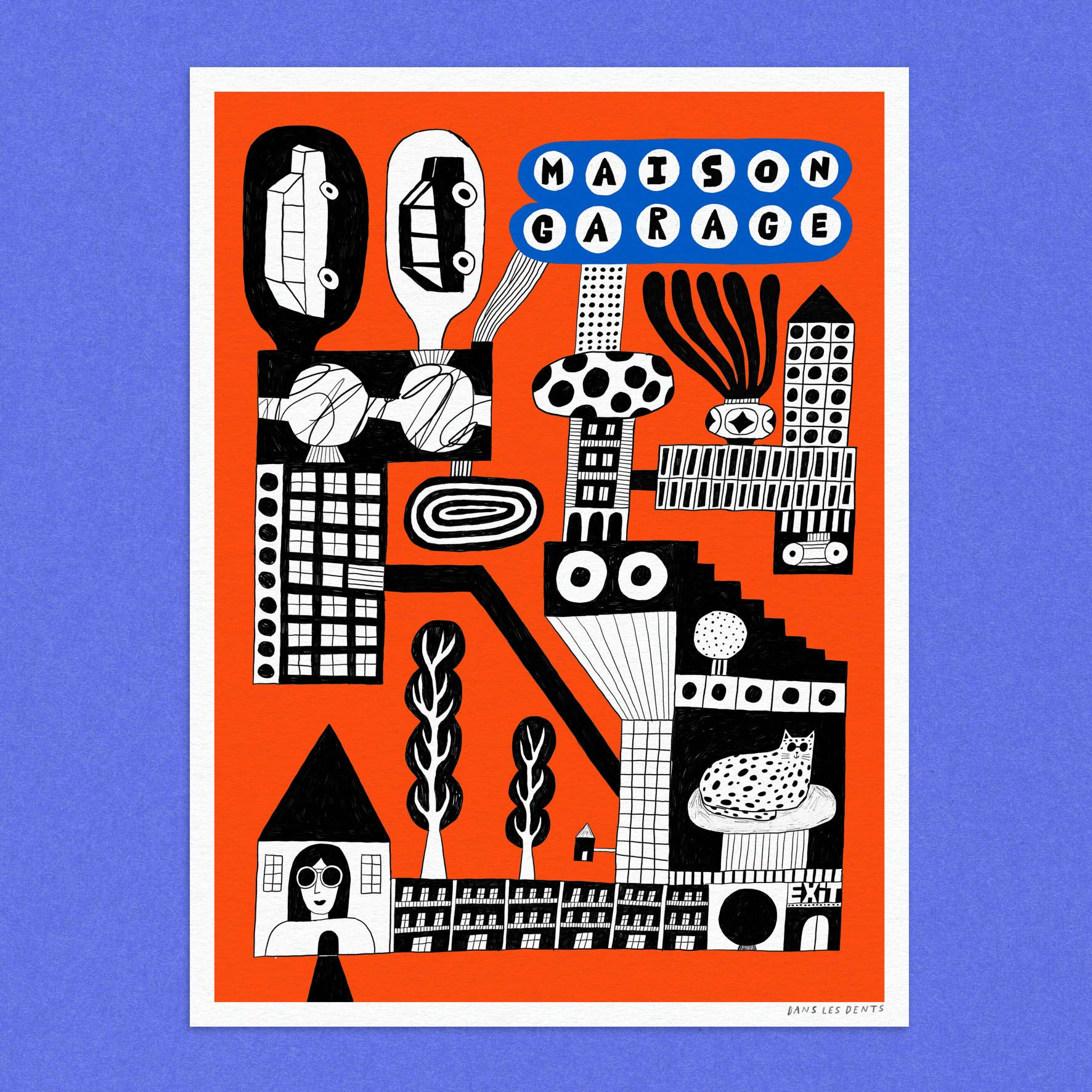 Dans Les Dents - Wholesale Poster - Poster 30X40 CM - HOUSE GARAGE - AFF810