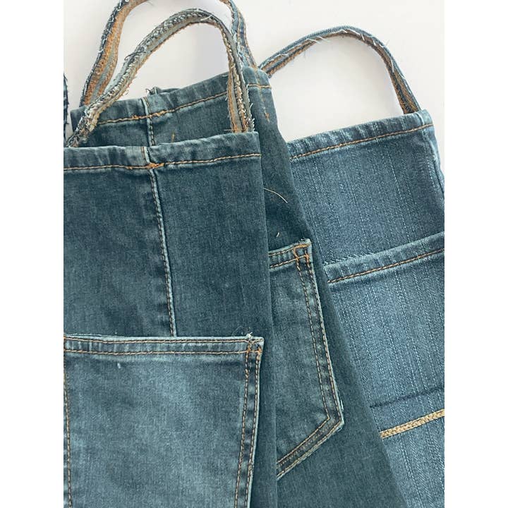 Feelin’Blue. - Wholesale Wine Gift Bag - Repurposed Denim Wine Bag