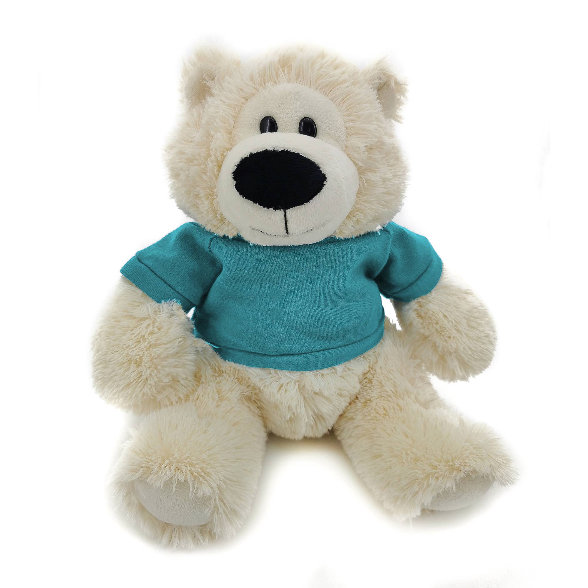 11" Cream Plush Bear in Custom T-shirts | Customizable Plush for wholesale on Faire4