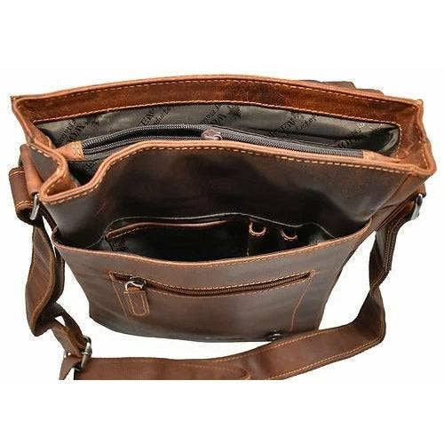 Greenwood Leather - Wholesale Shoulder Bag - Unisex - Leather Shoulder Bag Torquay - GW836