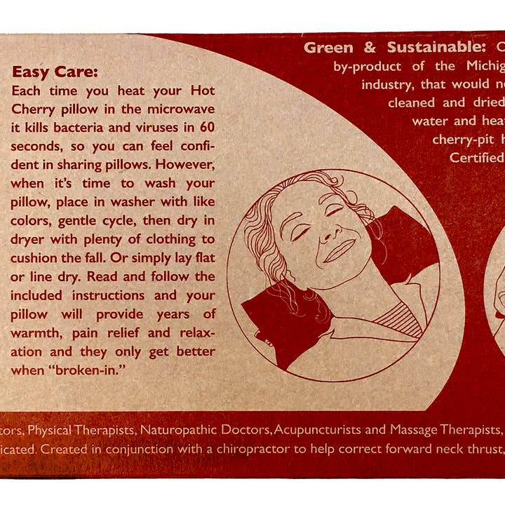 Hot Cherry Pillows - Wholesale Hot/Cold Compress - Rectangular/Cervical Pillow in Tan Ultra-suede, boxed10