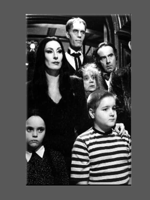 ADDAMS FAMILY, Magnet, Button, Mirror, Cast Photo for wholesale by Ba Ba Buttons
