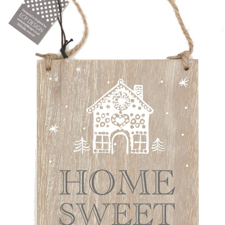 Hem Träskylt Hem Sweet Home för wholesale av My Gifts Trade