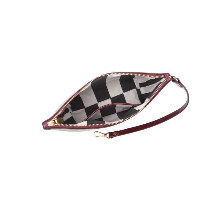 R.Riveter - Wholesale Clutch Bag - Women's - Naomi Zipper Clutch | Cherry Leather10