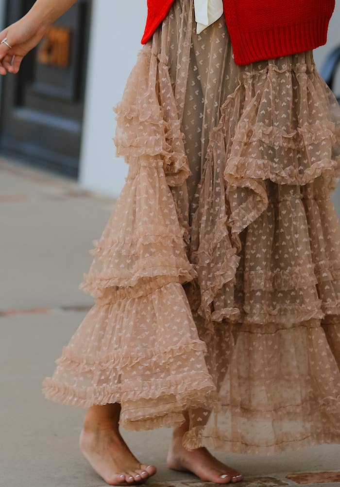 Miss Sparkling – wholesale Kjol - Dam – Maxikjol i mesh med volanger9