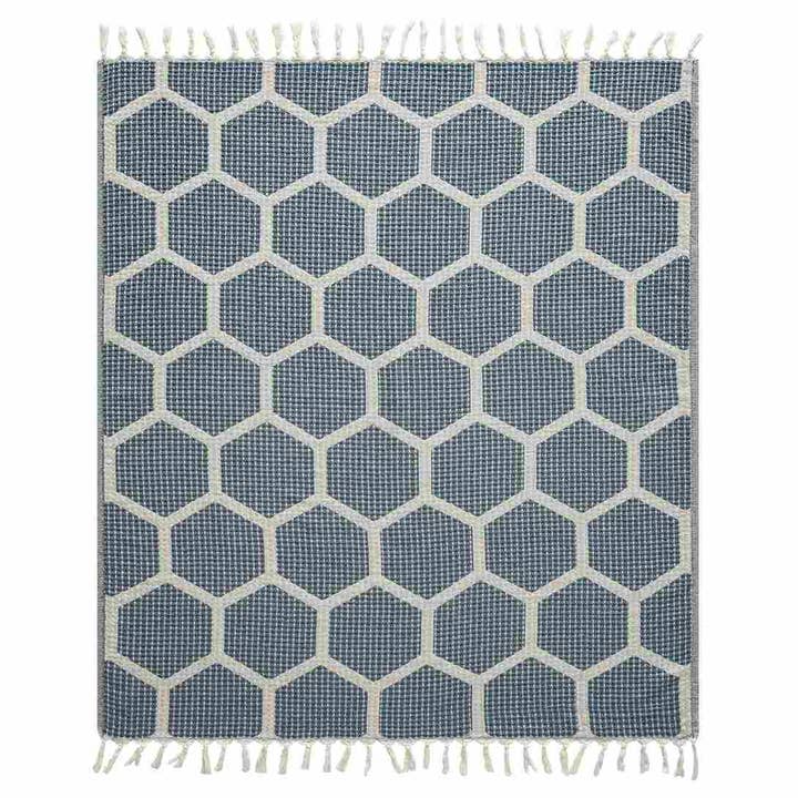 Aarav Geometric Turkish Cotton Throw Blanket for wholesale by LR Home