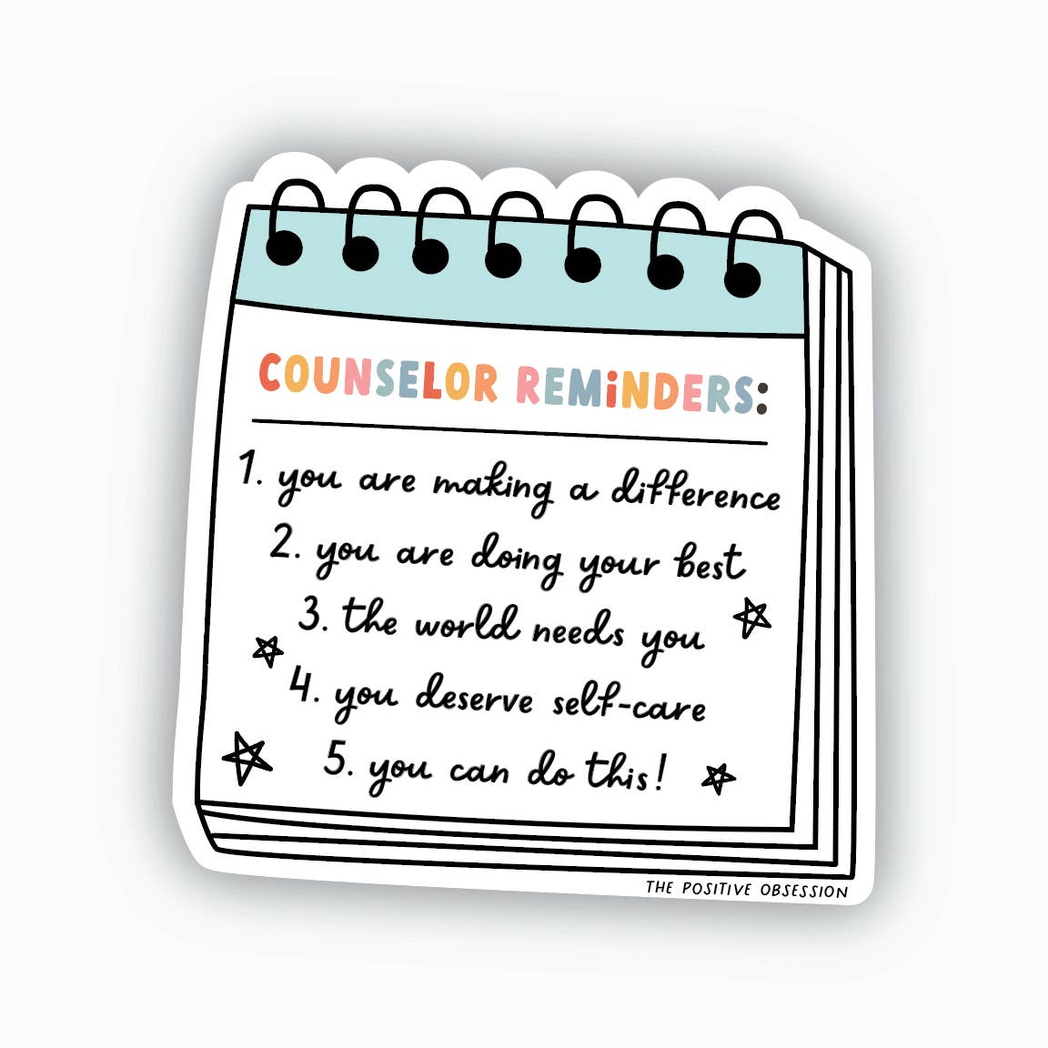 Purple Ink Paperie – wholesale Klistermärke – Rådgivare Vinyl Klistermärke, Gåva till terapeut, Mental hälsa