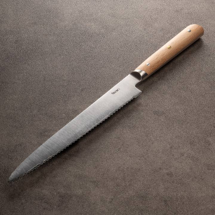 Hazaki - Vente Couteau de cuisine/multi-usage - Couteau à lame dentelée | Couteau à pain japonais | Série Hazaki Classic1