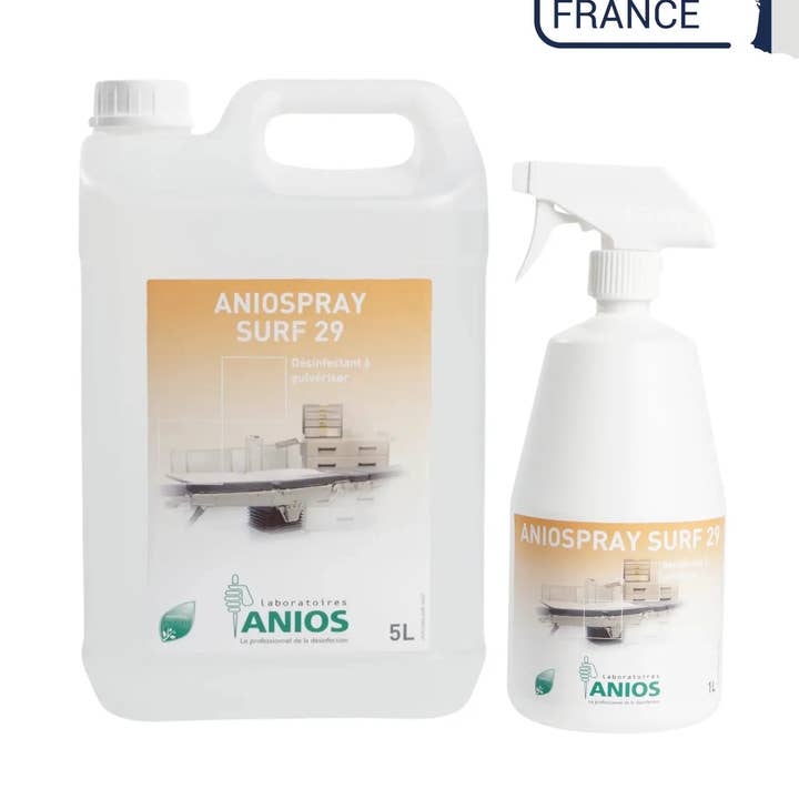 Aniospray Surf 29 - Spray Disinfectant - 1L or 5L - Anios for wholesale by My Podologie