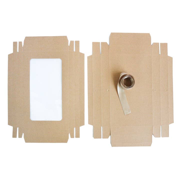 Emartbuy - Vendita all'ingrosso Confezioni regalo - Scatola Marrone con Nastro Marrone-Confezione da 12-21,5 x 13,5 x 4,5 cm
