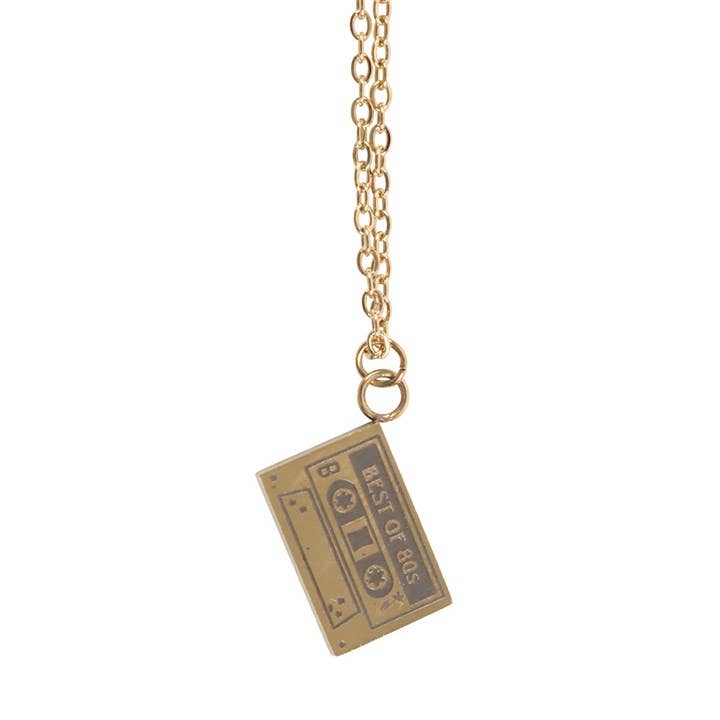 Something Different Wholesale – wholesale Pendant/charm necklace – 80s Mixtape Necklace on Greeting Card4