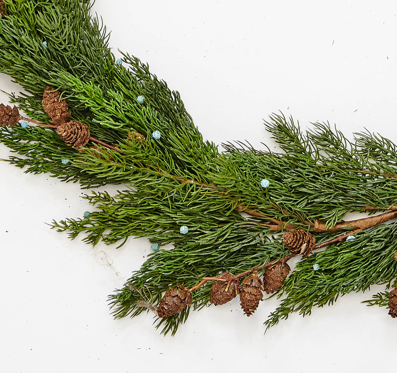 WORTH IMPORTS - Wholesale Bunting/Garland - 69" Juniper with Seed Cones Garland1