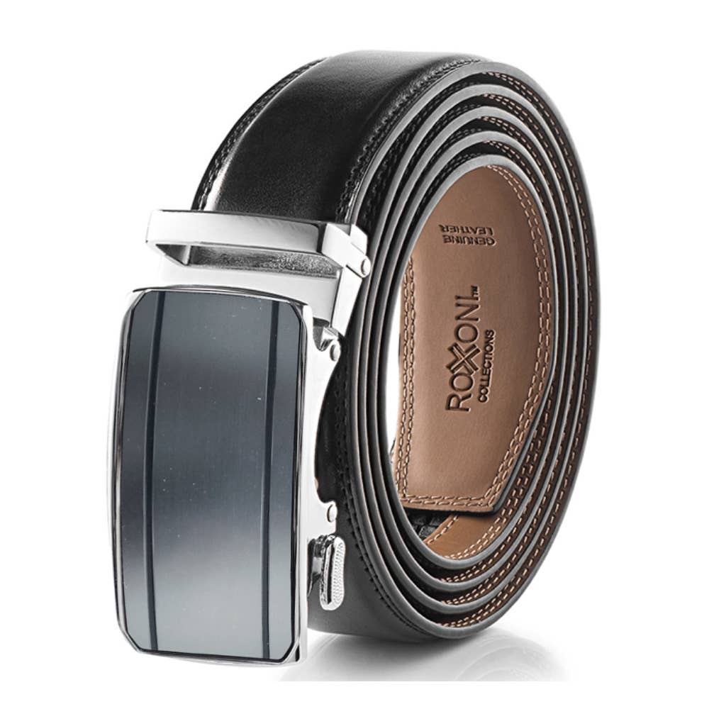 Roxoni - Wholesale Belt - Men's - Men’s Genuine Leather Ratchet Belt with Automatic Buckle12