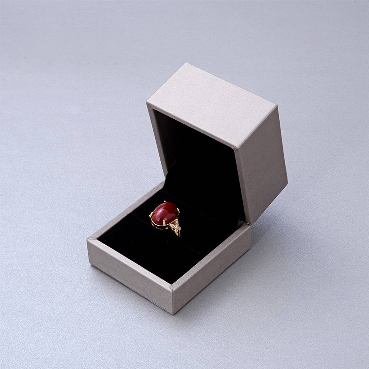 Zakka - Wholesale Jewelry Box/Organizer - Large Brushed Leather Premium Jewelry Box Light Gold0