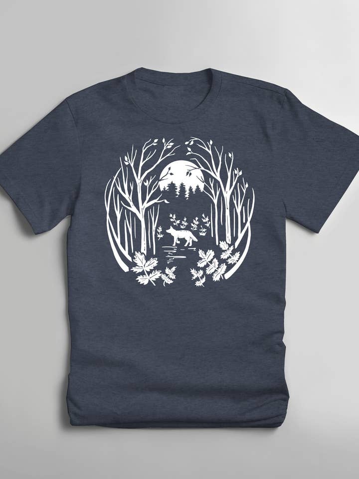 T-shirt Fox in the Forest | Nature, Witchy, Cottagecore pour la vente par Gesshoku
