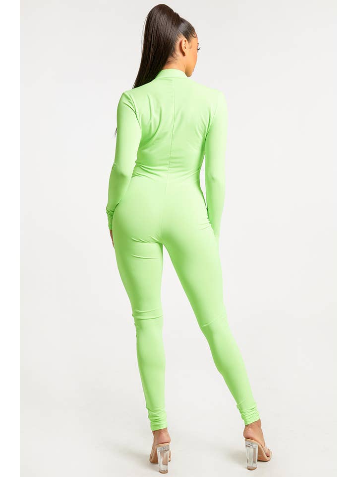 Jour – Engroshandel Jumpsuit - Dame – Jumpsuit til kvinder i nylonblanding med lynlås foran DT21348